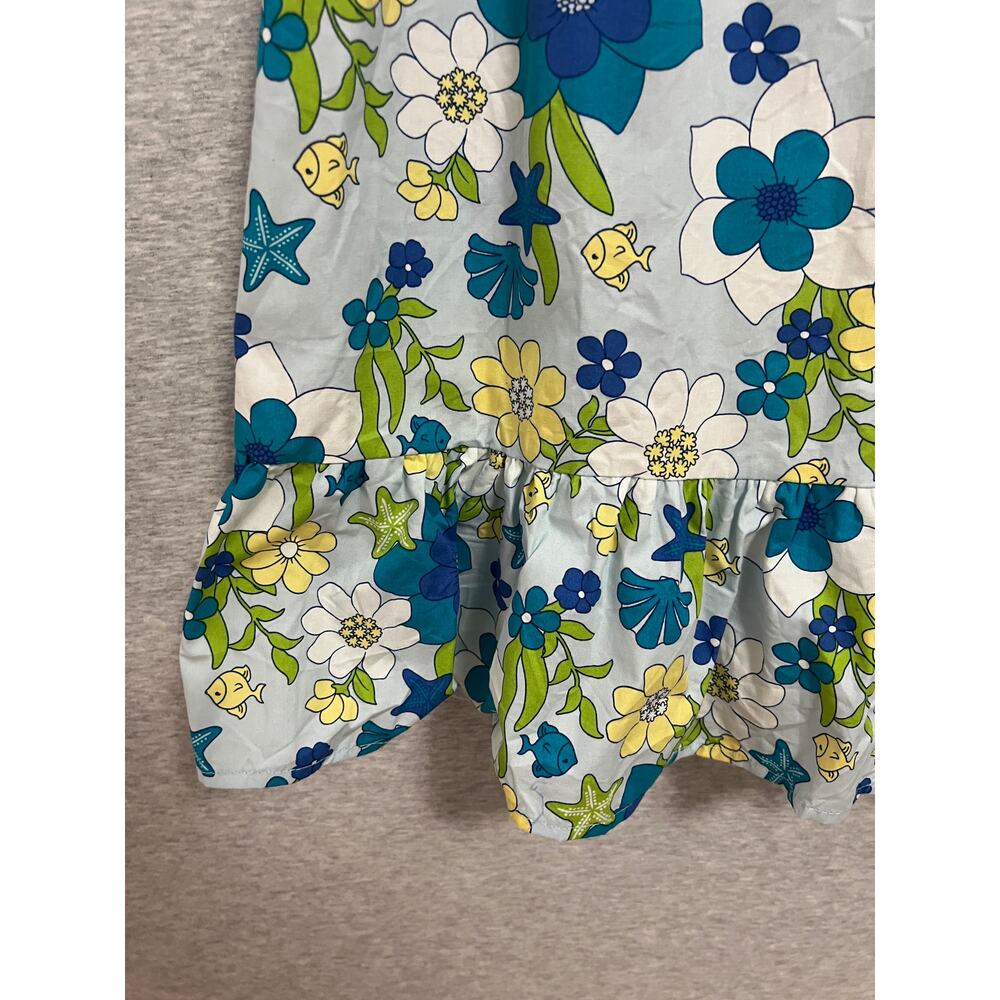 Gymboree Underwater Fantasy Sundress Girls Size 12 Blue Ruffle Dress Summer 2012 - Picture 3 of 12